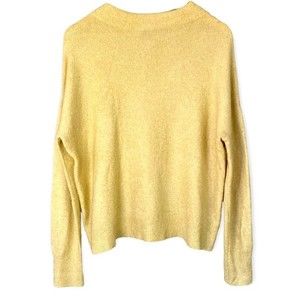Ann Taylor Factory Mock Turtleneck Yellow Sweater - Size LP
